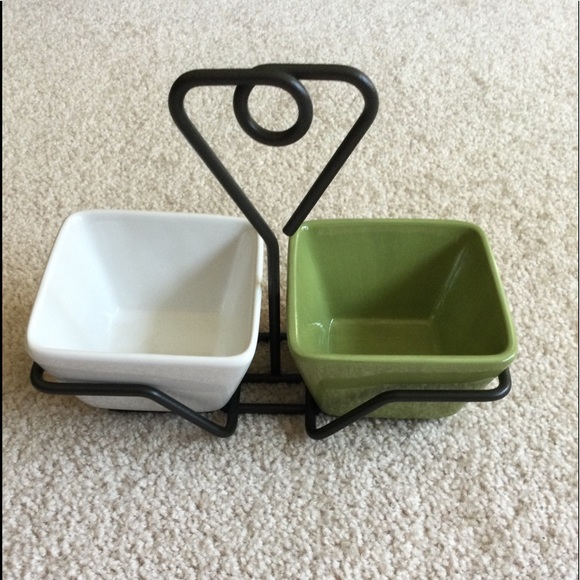 Pampered Chef Simple Additions Caddy and 2 Square Bowls - Picture 1 of 9